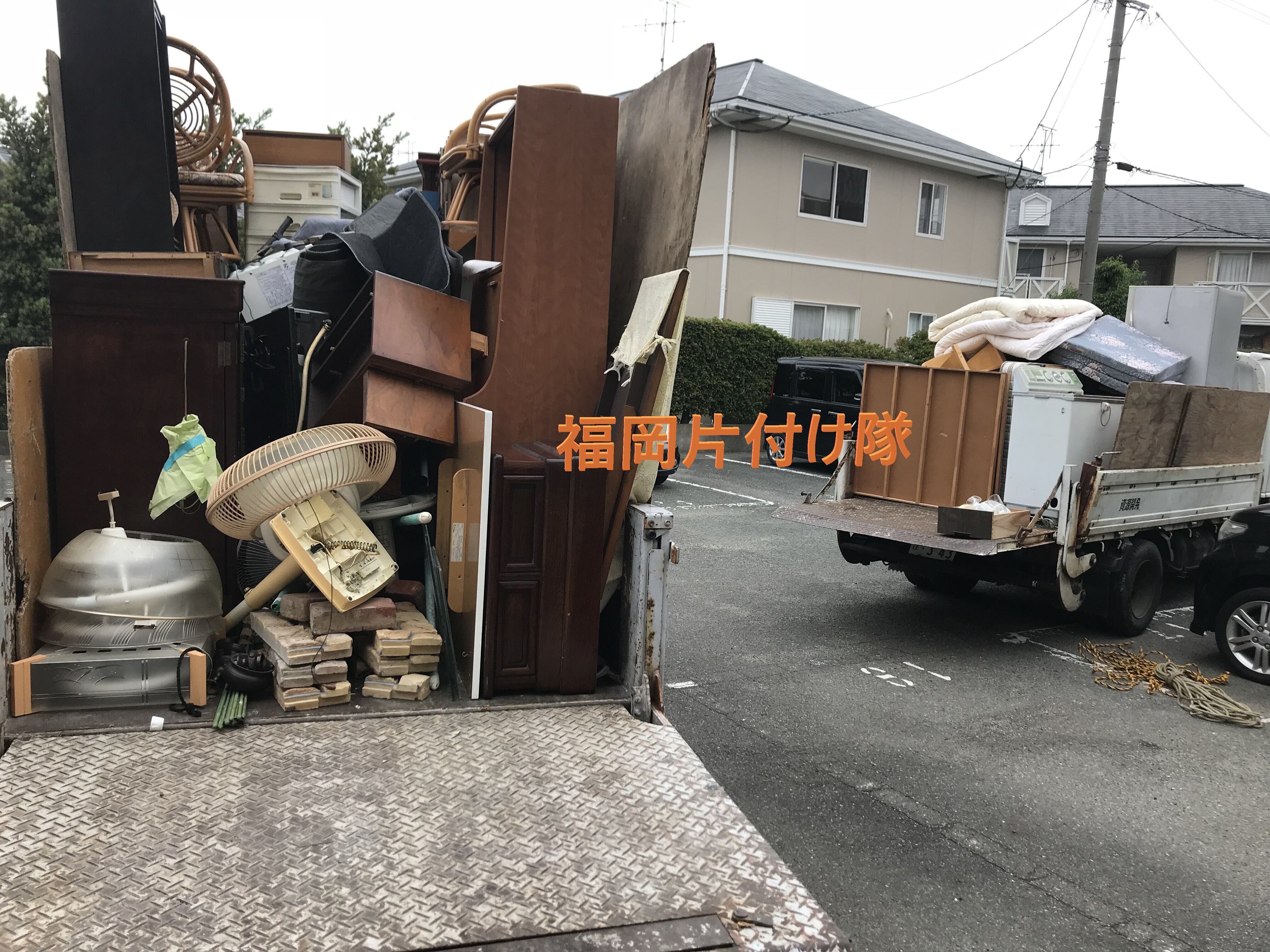 福岡県福岡市博多区千代で不用品回収と引越しゴミ回収作業後写真