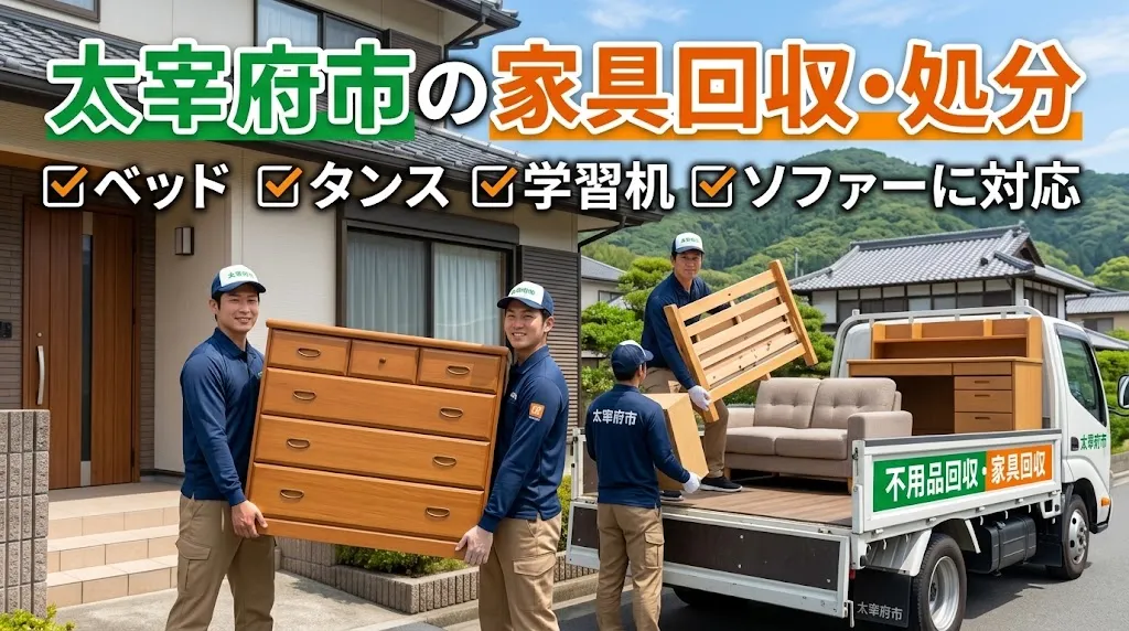 太宰府市の家具回収・処分｜ベッド・タンス・学習机・ソファーに対応