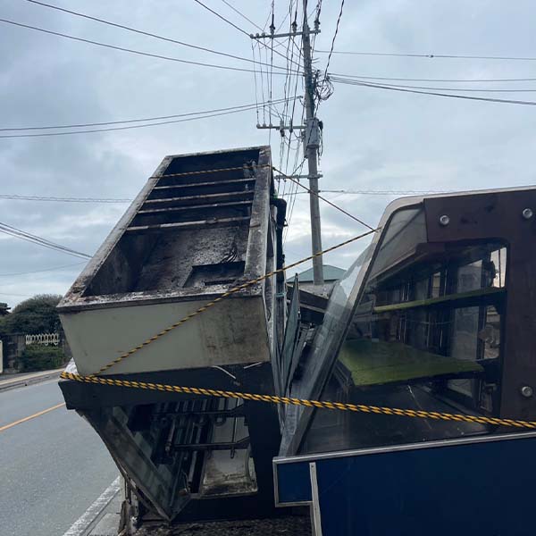 福岡市博多区の飲食店で業務用冷蔵庫を回収した写真
