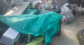 福岡県太宰府市で駐車場の片付けと不用品回収を行いました