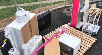 福岡県大野城市で2トントラック積み放題プランで家電・家具を回収しました