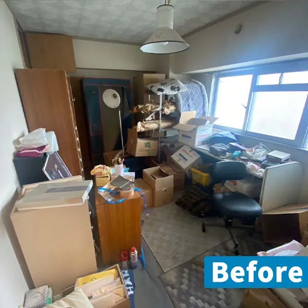 片付ける前の実家