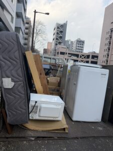 回収したもの現場の画像です