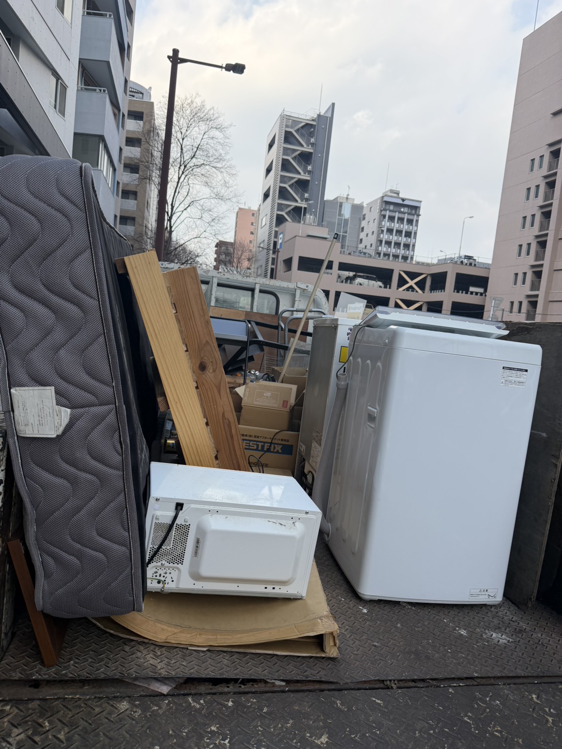 回収したもの現場の画像です