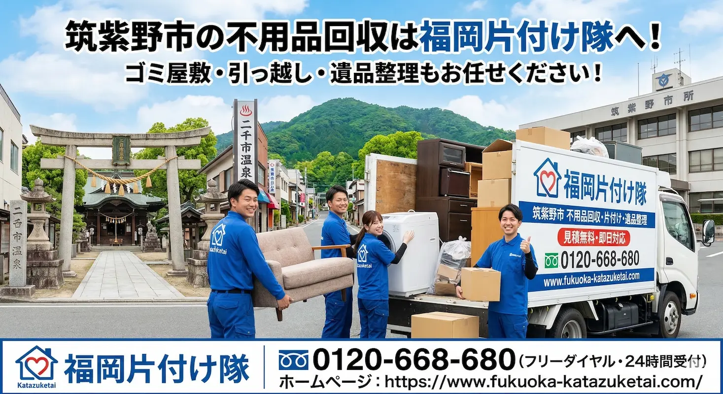 筑紫野市　不用品回収　業者　福岡片付け隊