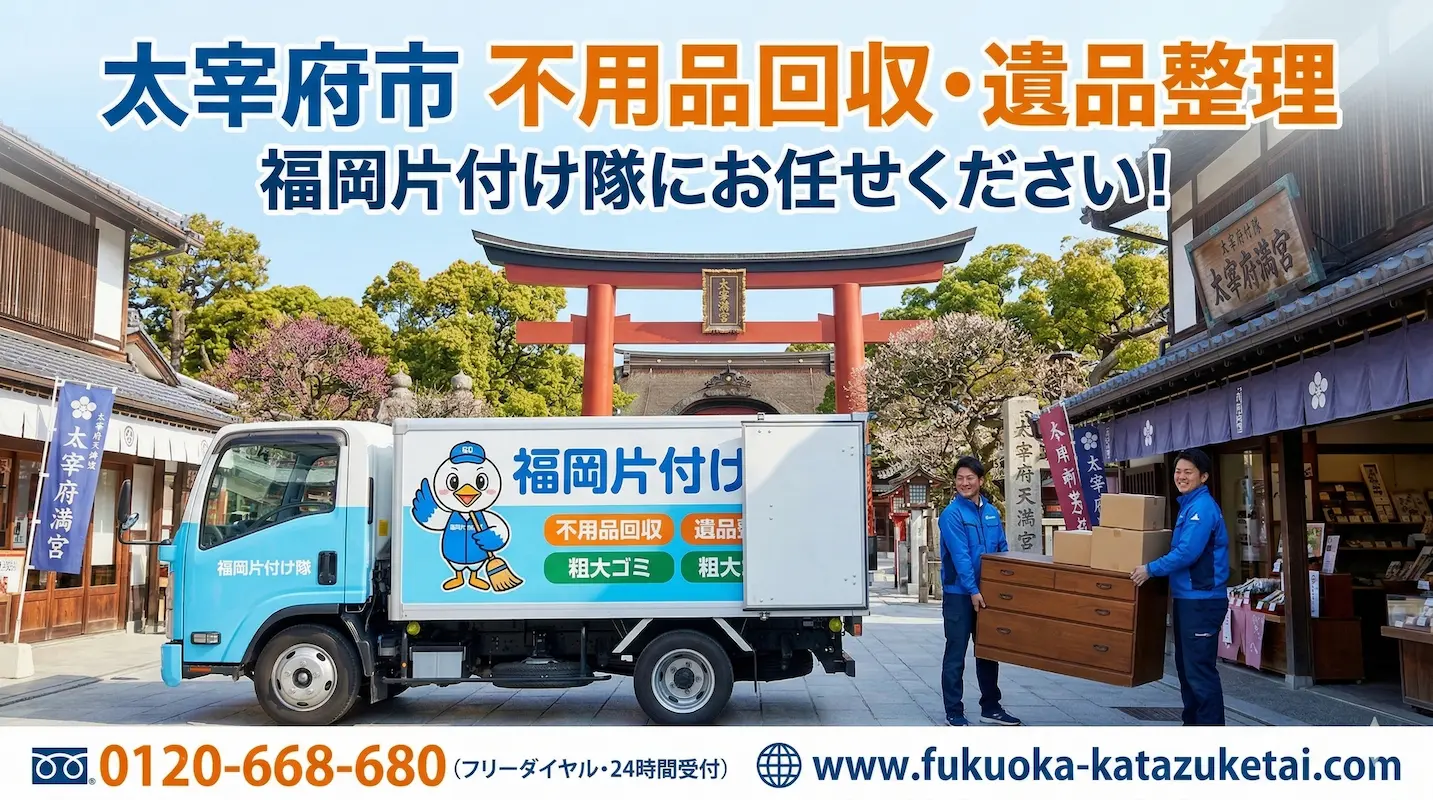 太宰府市　不用品回収　業者　福岡片付け隊