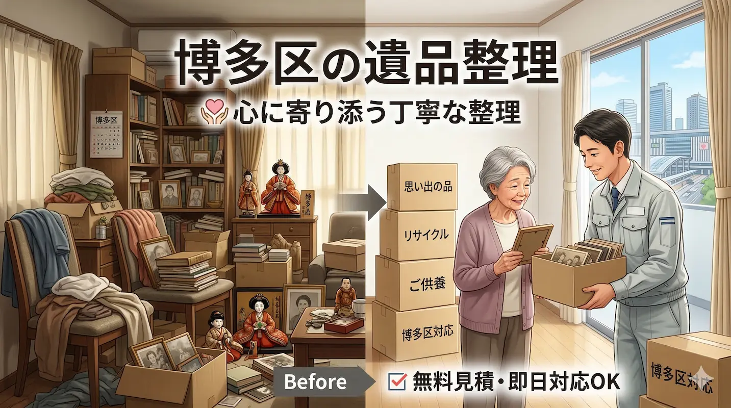 福岡市博多区の遺品整理・片付けなら福岡片付け隊