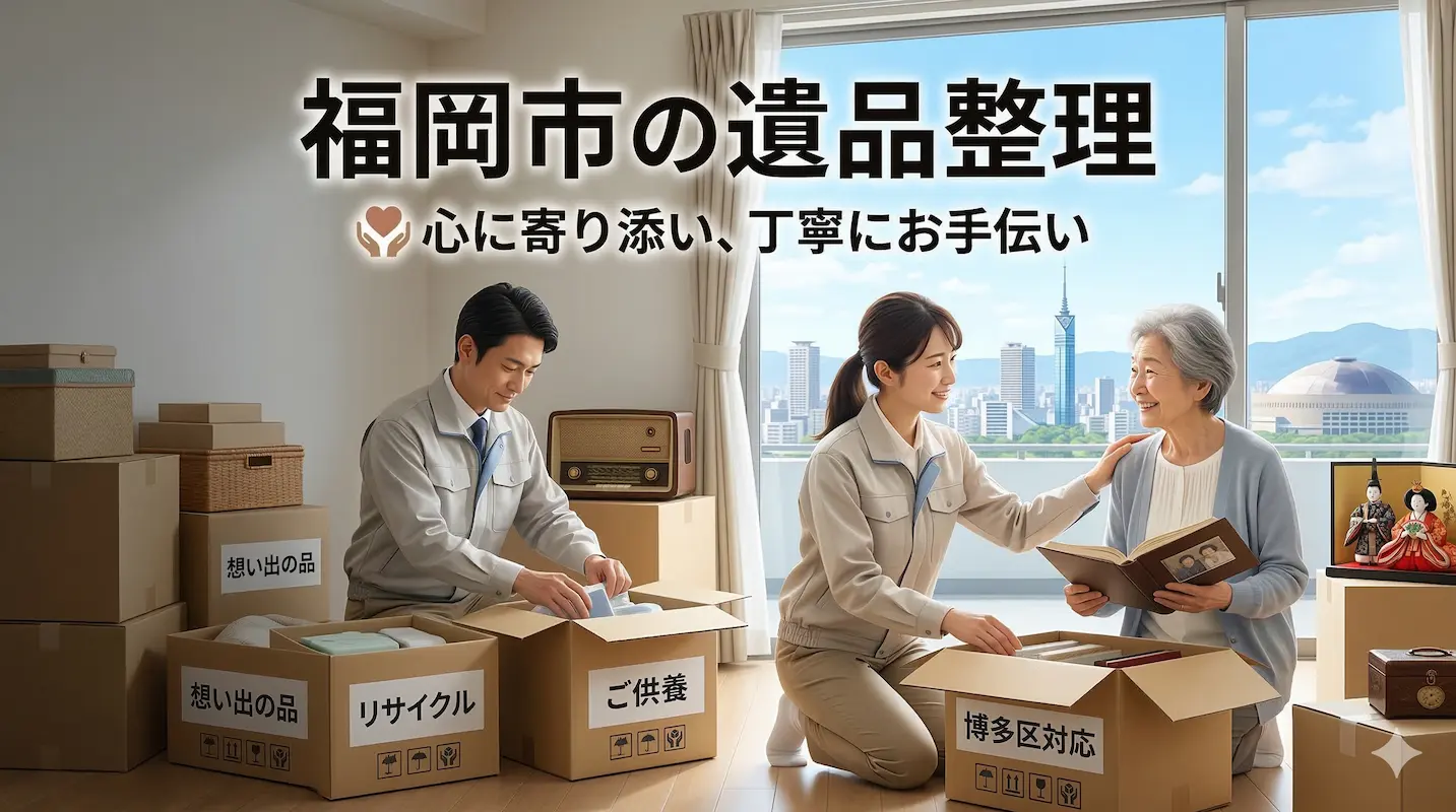 福岡の遺品整理安心できる業者探すなら、実績多数の「福岡片付け隊」へ