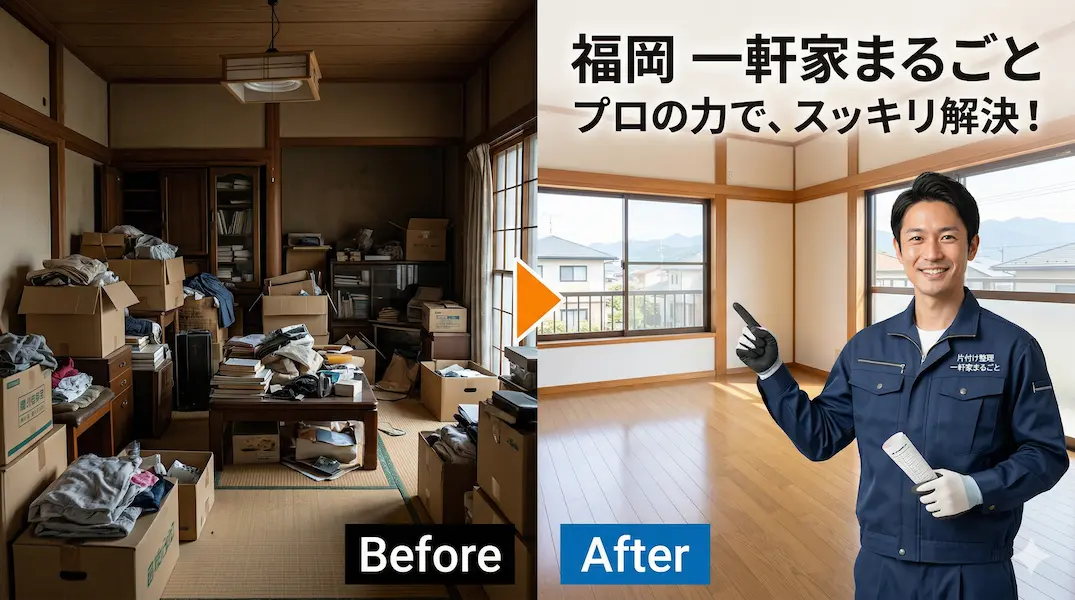 【福岡】一軒家のまるごと片付け・不用品回収｜費用相場と格安事例を紹介