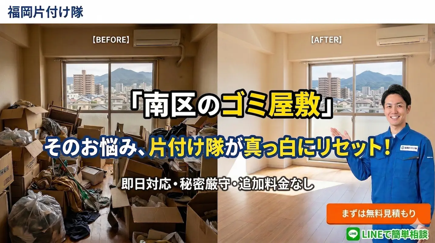福岡市南区ゴミ屋敷片付け業者「福岡片付け隊」