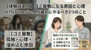 【体験談あり】ゴミ屋敷になる原因と心理