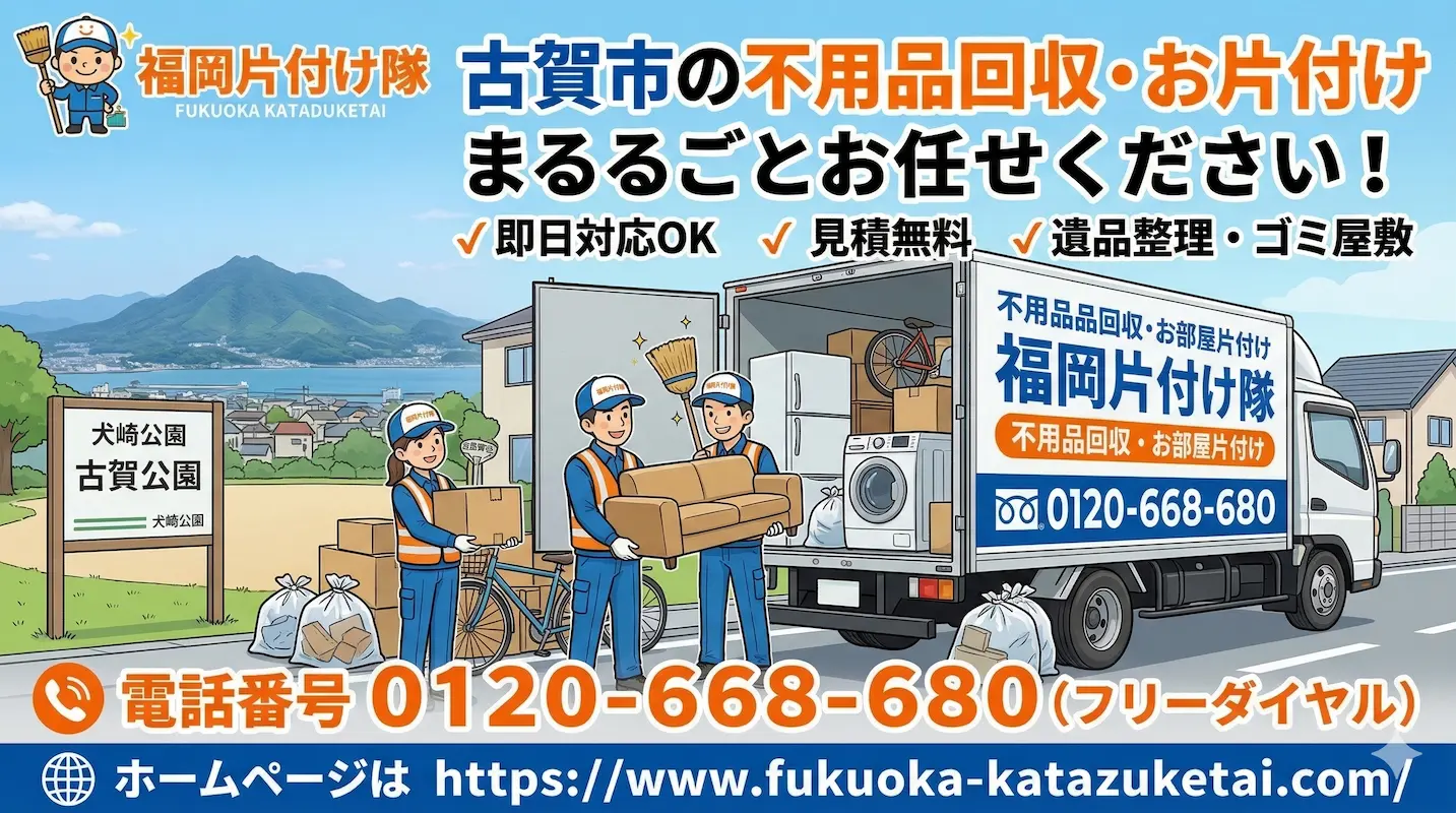 古賀市　不用品回収　業者　福岡片付け隊