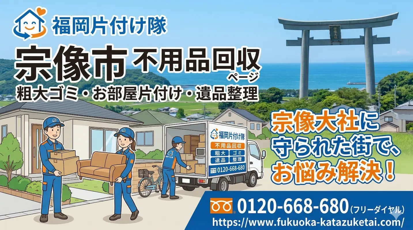 宗像市　不用品回収　業者　福岡片付け隊