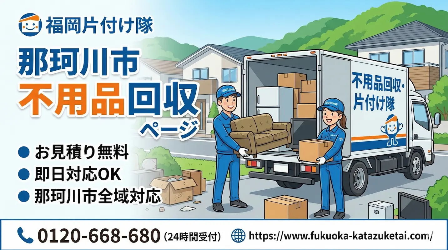 那珂川市　不用品回収　業者　福岡片付け隊
