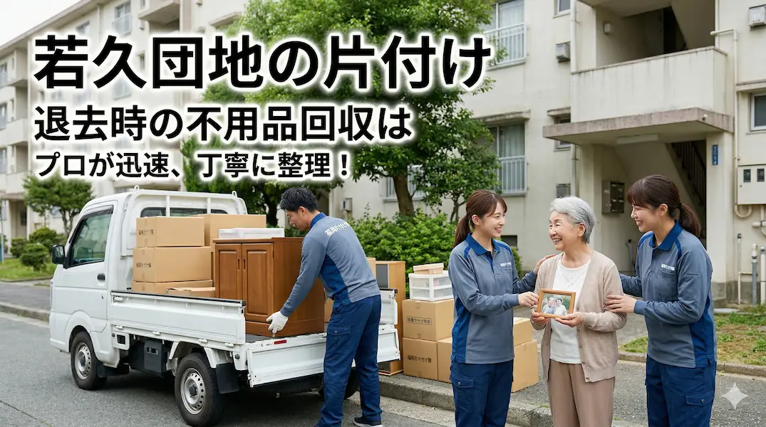 【南区・東若久団地】5階階段のみの「体力限界」な不用品回収はプロにお任せ