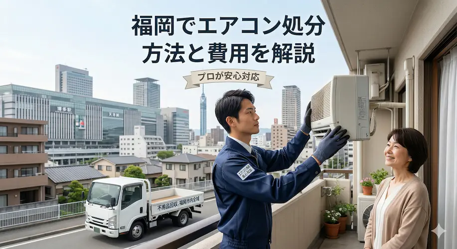 福岡でエアコンを処分する方法と費用紹介