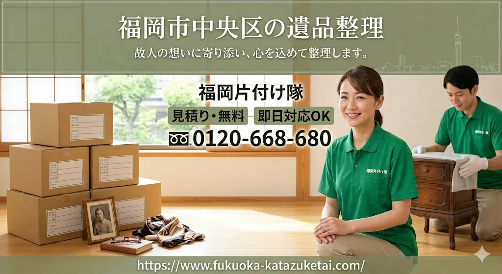 福岡市中央区の遺品整理