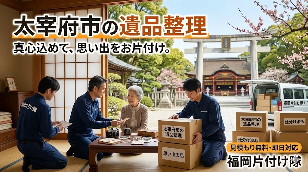太宰府市の遺品整理・片付けなら福岡片付け隊