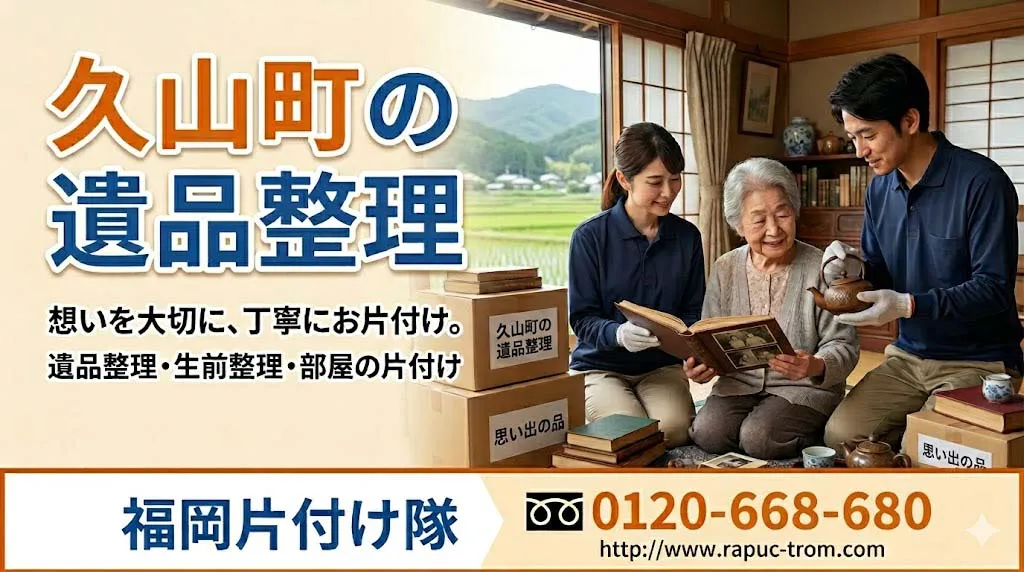 久山町の遺品整理・片付けなら福岡片付け隊
