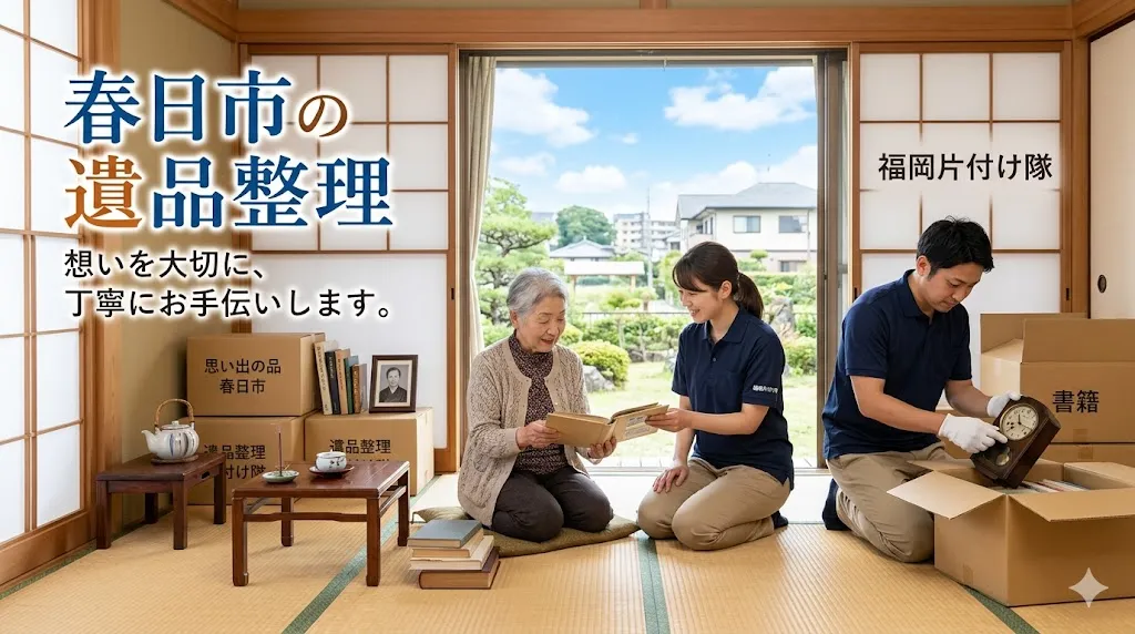 春日市の遺品整理・片付けなら福岡片付け隊