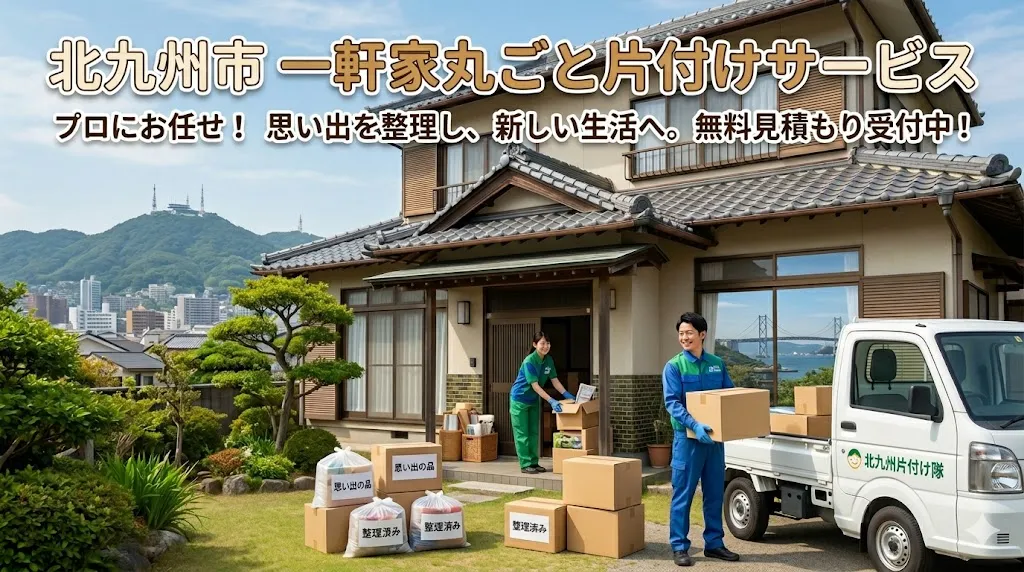 【北九州市】一軒家まるごと片付け｜空き家・実家・解体前を1日で全撤去