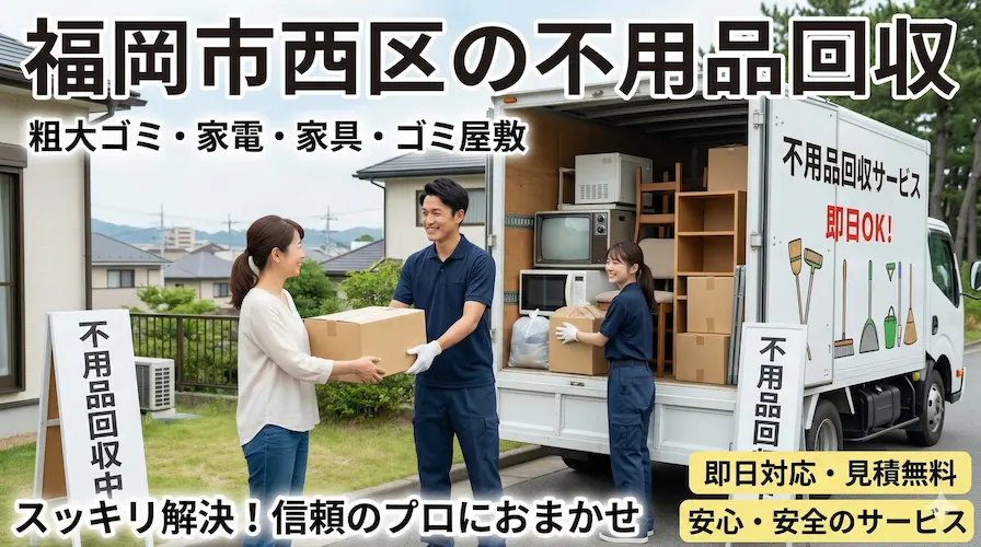 福岡市西区の不用品回収業者福岡片付け隊