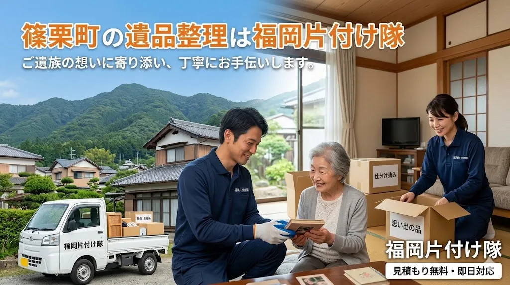 篠栗町の遺品整理・片付けなら福岡片付け隊