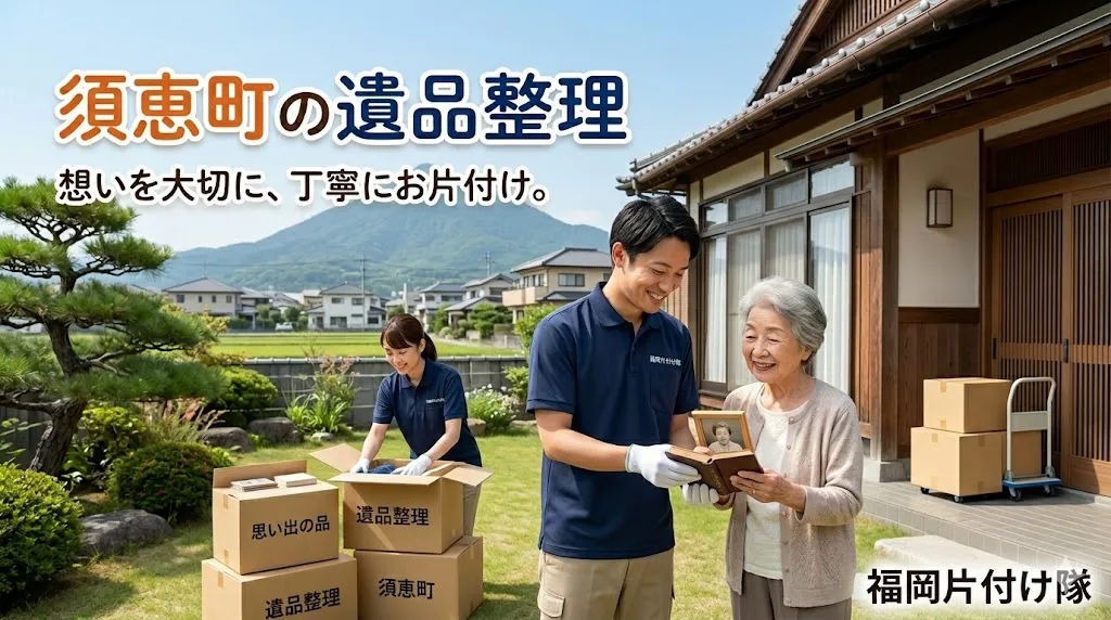 須恵町の遺品整理・片付けなら福岡片付け隊