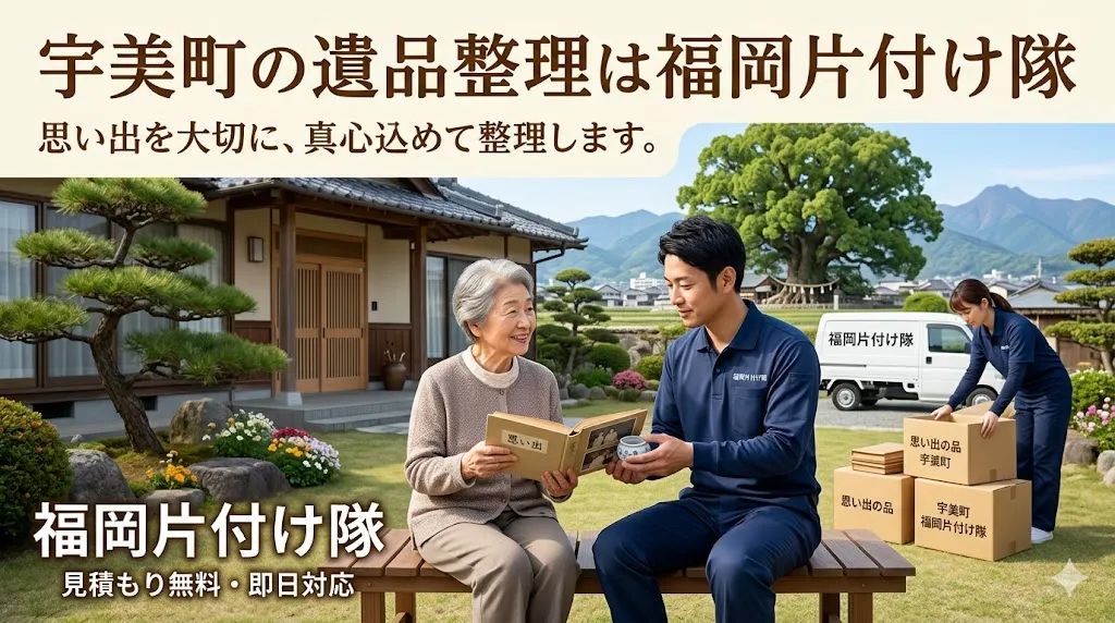 宇美町の遺品整理・片付けなら福岡片付け隊