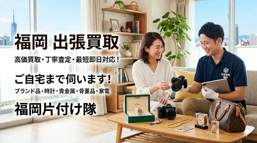【高価買取】福岡で不用品の出張買取