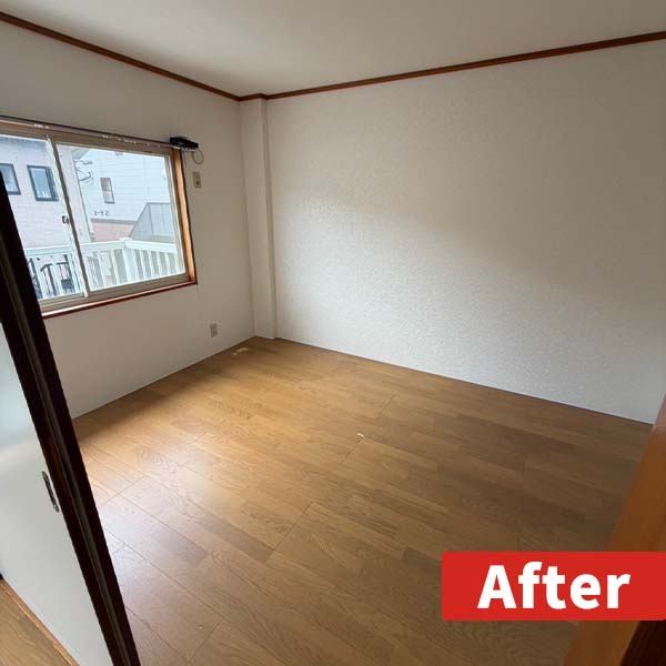 不用となった大型本棚や寝具、段ボールを一括回収