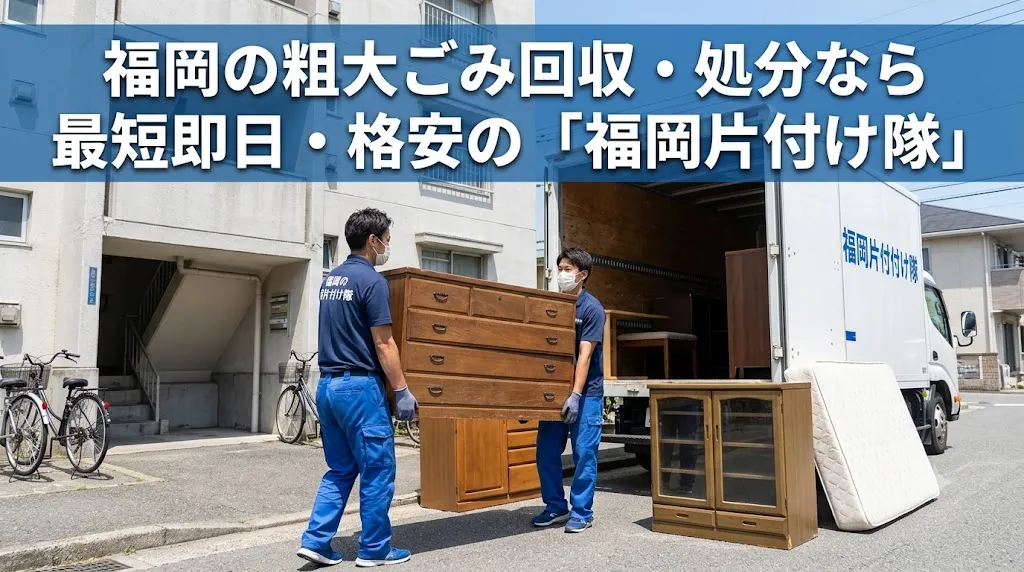 福岡の粗大ごみ回収・処分なら最短即日・格安の「福岡片付け隊」